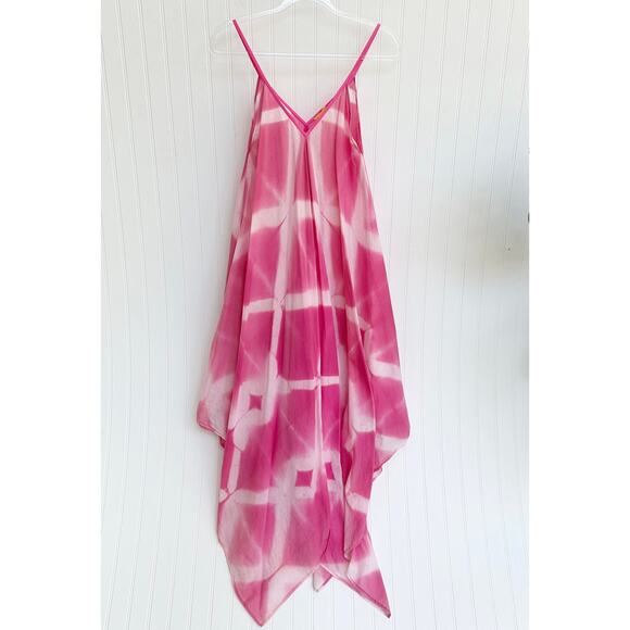 Roberta Roller Rabbit Pink Asymmetrical Sundress - Picture 1 of 8